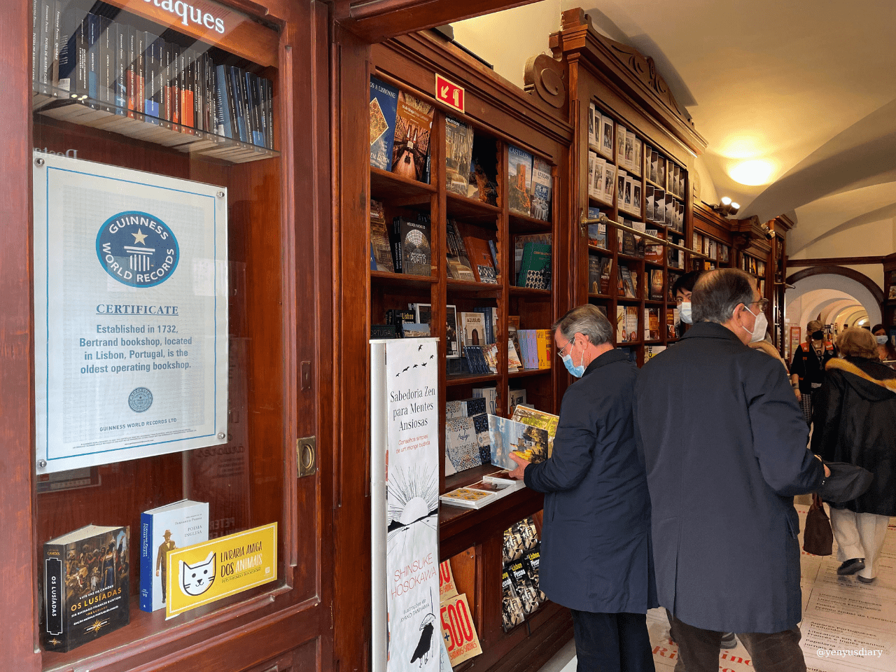 【里斯本景點】Livraria Bertrand:朝聖金氏紀錄「世界最老書店」 5 yenyusdiary 2023 06 01T190156.458
