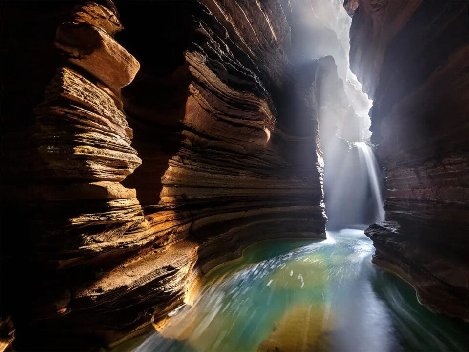 Devis Water falls view from Gupteshwor Cave